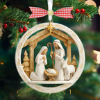 Nativity Jesus Ornament,Nativity Scene Christmas Ornament,Christian Holiday Gift Decor,Regilious Gift,Meaningful Xmas Gift,Jesus Ornament