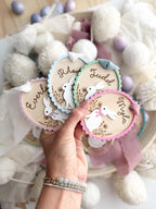 Custom easter name tags – Personalized bunny gift tag