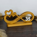 Personalized infinity sign wood – wedding anniversary gift, Gift for couple and valentine's day