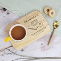 Custom Tea & Biscuit Board, Engraved Wood Treat Tray, Gift for Nanna, Grandma, Granny