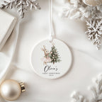 Baby Girl First Christmas Ornament, Personalized Baby Christmas Ornament, Baby's First Christmas