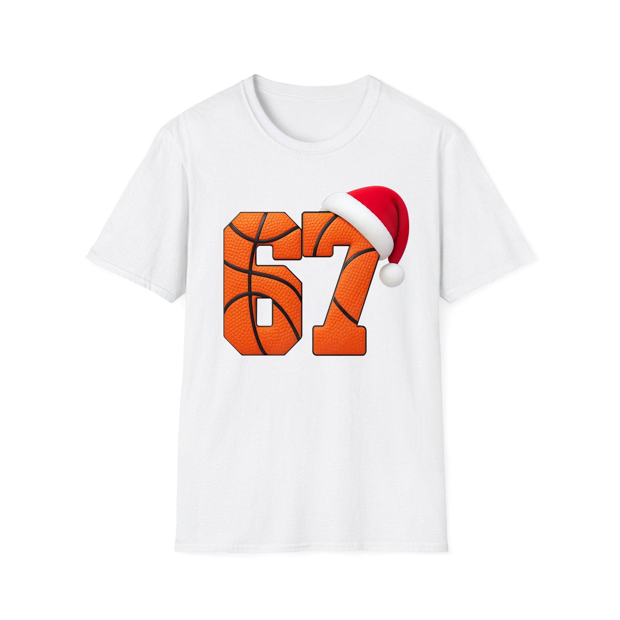 Funny Six Seven 6 7 Basketball Shirt, Santa Says 67 Christmas Crewneck, 67 Meme Kids Xmas Sweater, Gen Alpha Gen Z Gift Shirt