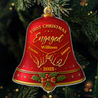Custom Acrylic Ornament - Personalized Anniversary Christmas Wedding Gifts For Husband And Wife, Him And Her - Together Under The Christmas Bells
