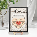 Personalized Mother's Day Puzzle Sign, Gift from Kids & Husband, Piece That Holds Us Together, Grandma & Mom Gift