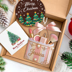 Custom Makeup Ornament with Name, Personalized Beauty Brush Christmas Tree Decoration – Special Gift for Makeup Lovers, Her