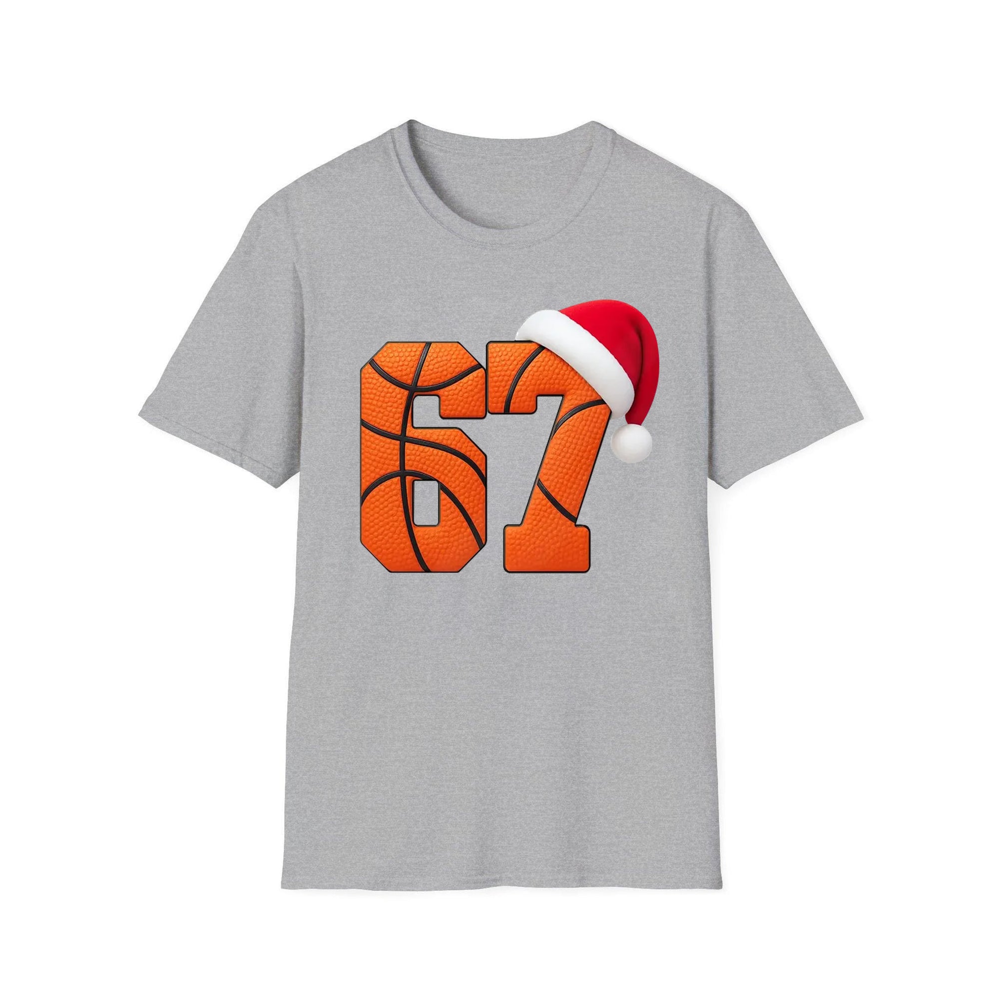 Funny Six Seven 6 7 Basketball Shirt, Santa Says 67 Christmas Crewneck, 67 Meme Kids Xmas Sweater, Gen Alpha Gen Z Gift Shirt