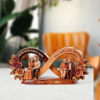 From Our First Kiss Till Our Last Breath - Personalized Custom Shaped Acrylic Plaque