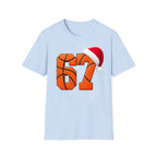 Funny Six Seven 6 7 Basketball Shirt, Santa Says 67 Christmas Crewneck, 67 Meme Kids Xmas Sweater, Gen Alpha Gen Z Gift Shirt