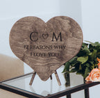 12 Reasons Why I Love You Unique Wooden Puzzle Valentine Gifts for Him Fathers Day Gift For Her Gift For Dad Wedding Gift