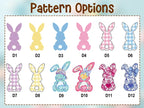 Personalized Easter Jute Tote Bag with Bunny Design – Kids Egg Hunt Carrier