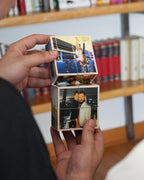Custom Photo Cube, Photo Cube Album, Wooden and personalized, gift for him her