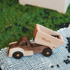 Toy Construction Excavator Handmade Wooden Construction Toy Vehicles Custom Baby Gifts Birthday Boy Gifts Kids Pretend Play First Christmas