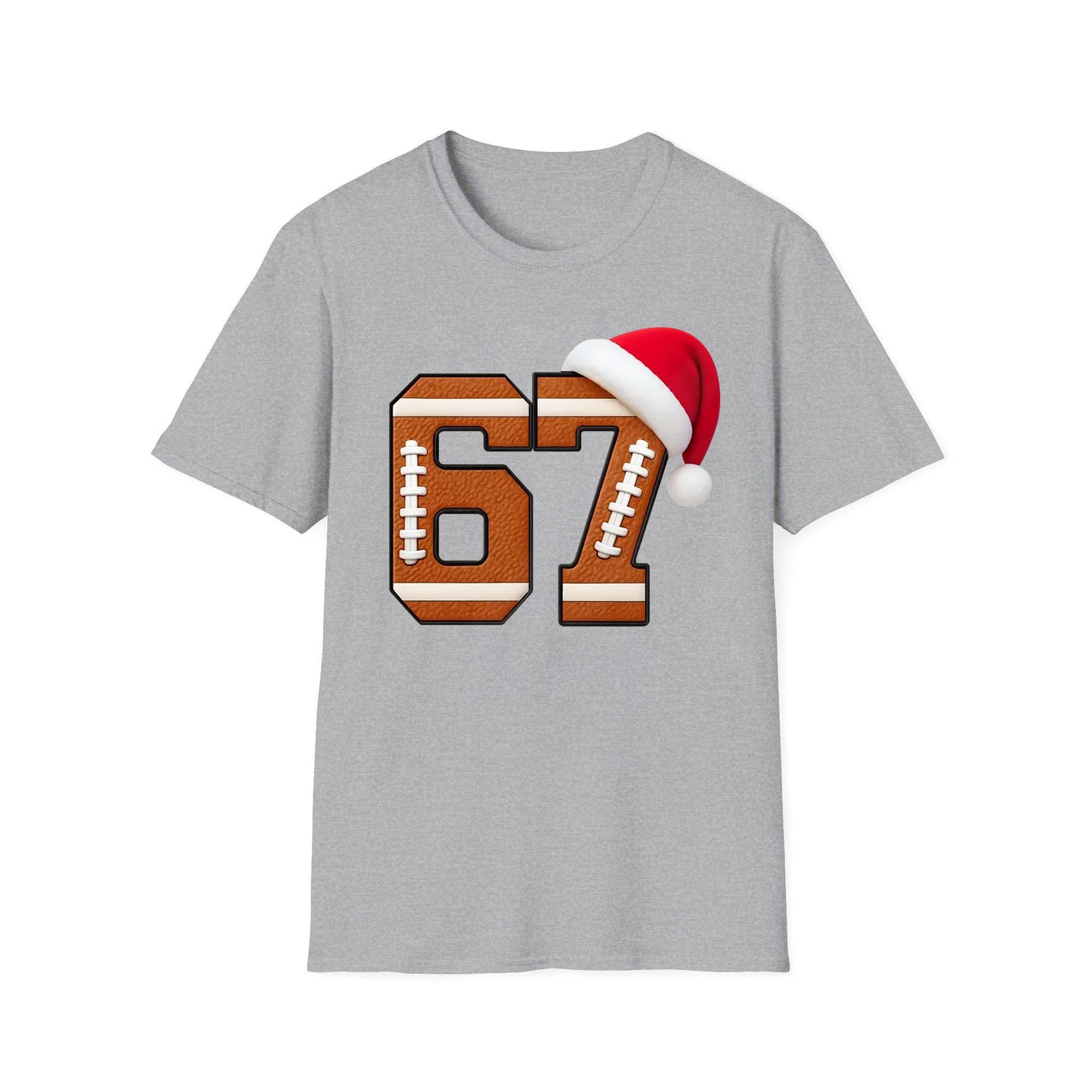 Funny Six Seven 6 7 Football Shirt, Santa Says 67 Christmas Crewneck, 67 Meme Kids Xmas Sweater, Gen Alpha Gen Z Gift Shirt