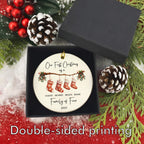 Personalised First Christmas as a Family of 4 Ornament, Baby First Christmas Tree Ornament, 1st Xmas Ornament 2025