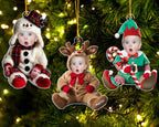 Custom Baby Face Acrylic Ornament: First Christmas Keepsake 2025, Baby Photo Ornament, Baby Christmas Gift, Newborn Gift