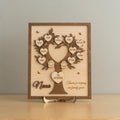 Personalized Family Tree Wood Sign for Rustic Home Decor