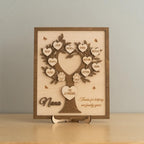 Personalized Family Tree Wood Sign for Rustic Home Decor
