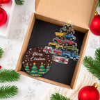 Personalized Trucks Christmas Tree Ornament, Vehicle Holiday Keepsake, Kids Ornament, Baby Boy Christmas Present, Christmas Gift For Child