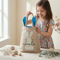 Personalized Easter Bunny Bag with Name – Kids Easter Egg Hunt Basket