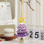 Hand-Knitted Cotton Christmas Tree Ornament: Festive Holiday Charm
