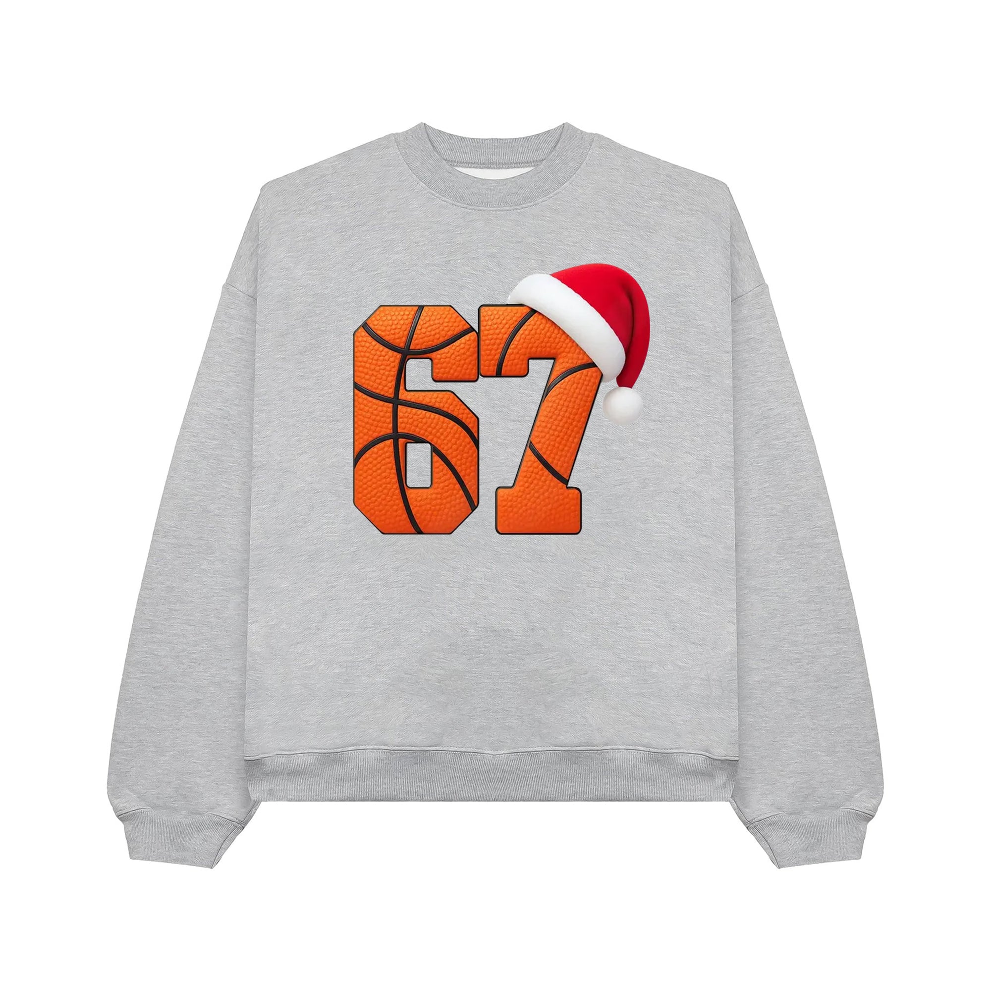 Funny Six Seven 6 7 Basketball Shirt, Santa Says 67 Christmas Crewneck, 67 Meme Kids Xmas Sweater, Gen Alpha Gen Z Gift Shirt