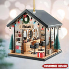 2025 New Release Personalized Hair Salon Acrylic Ornament Gift For Hairdresser