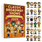 Musical Theater Ornament Set | 24PCS Acrylic Advent Calendar 2025 | Drama Lover Christmas Gift