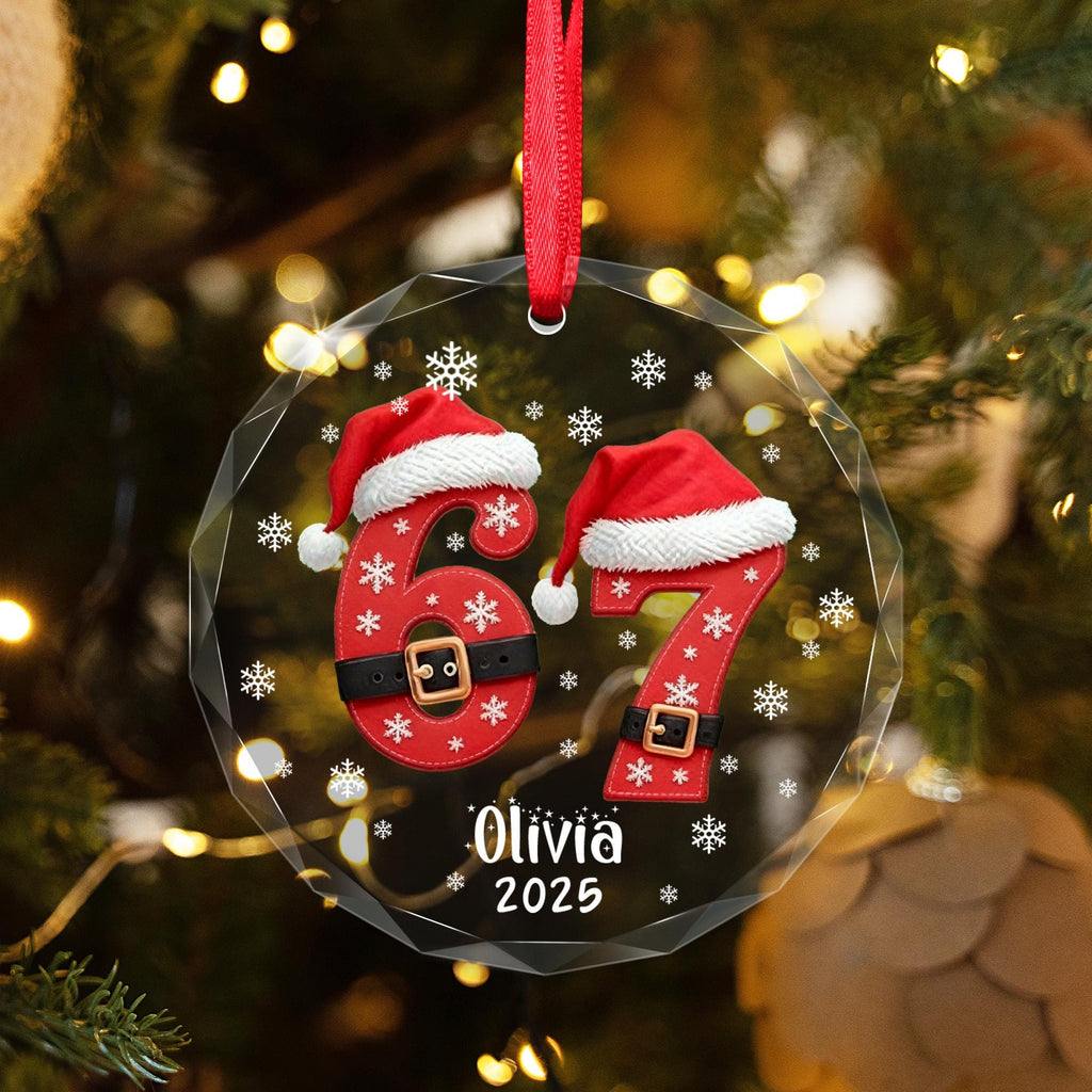6 7 Ornament, Custom six seven Funny Christmas Gift