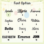 Personalized Wooden Easter Egg - Custom Name & Year, Baby Girl Easter Gift, Modern Keepsake Basket for Kids