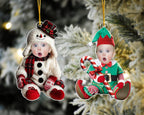 Custom Baby Face Acrylic Ornament: First Christmas Keepsake 2025, Baby Photo Ornament, Baby Christmas Gift, Newborn Gift