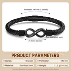 Personalized Infinity Couple Bracelets with Custom Names, Matching Gift for Him and Her