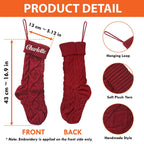Embroidered Christmas Stockings - Personalized Stocking - Christmas gift - Custom Name Stocking