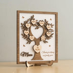 Personalized Family Tree Wood Sign for Rustic Home Decor