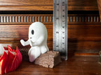Ghost Campfire Gathering | Spooky Halloween Decor | Cute Ghost Figurine Set | Campfire Display | Haunted Ghost Scene | Ghost adventures