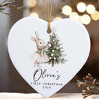 Baby Girl First Christmas Ornament, Personalized Baby Christmas Ornament, Baby's First Christmas