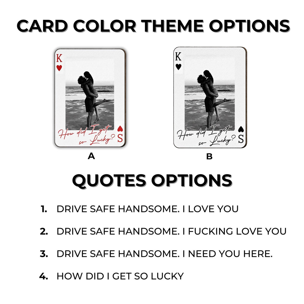 King & Queen Custom Photo Car Visor Clip – Drive Safe I Love You