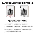 King & Queen Custom Photo Car Visor Clip – Drive Safe I Love You