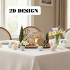 He Is Risen Empty Tomb 2D Wooden Block – Resurrection Scene Decor