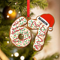 Personalized Name Six Seven Ornament, Funny Six Seven 67 Ornament, Christmas Santa 67 Ornament, Gen Z, Gen Alpha Teenager Ornament