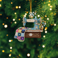 Personalized Sewing Machine Ornament, Custom Quilter Christmas Decor, Quilting Studio Decor