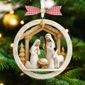 Nativity Jesus Ornament,Nativity Scene Christmas Ornament,Christian Holiday Gift Decor,Regilious Gift,Meaningful Xmas Gift,Jesus Ornament