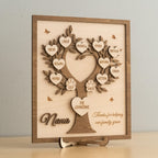 Personalized Family Tree Wood Sign for Rustic Home Decor