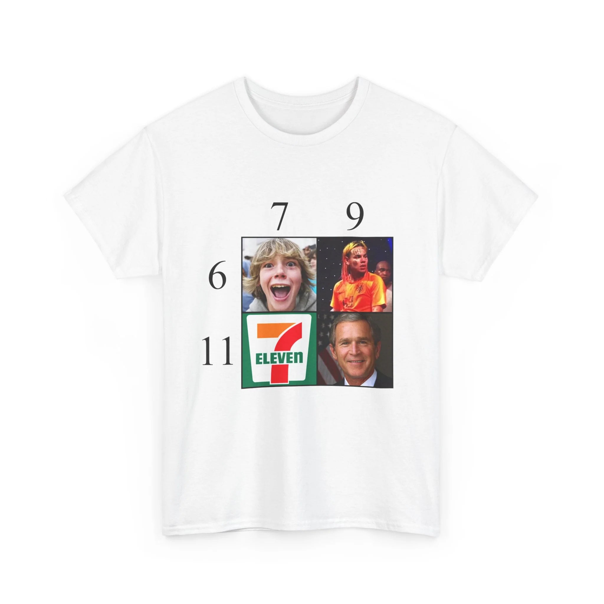 Meme Number Chart 67 69 711 911 | T-Shirt