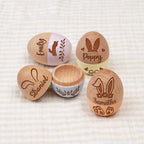 Personalized Wooden Easter Egg - Engraved Beech Wood Keepsake, Fillable Surprise Egg