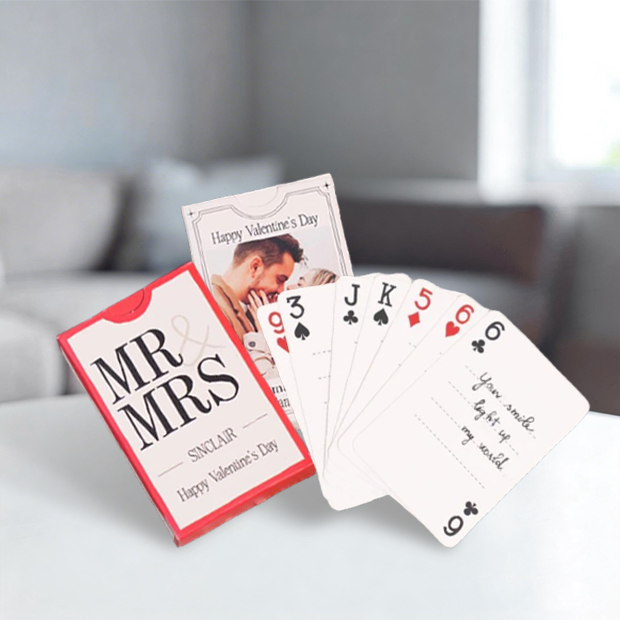 Custom 52 Reasons Why I Love You Playing Cards