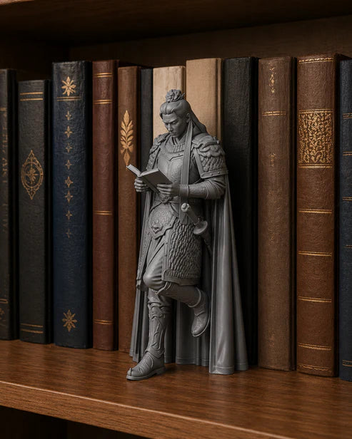 Jade Inspired Warrior Bookend