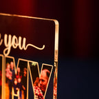 Personalized “MOMMY” Photo Letter Frame – LED Light for Mom
