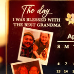 Custom LED Light Frame - Personalized Grandma Calendar Acrylic Plaque