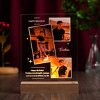 Personalized Birthday LED Photo Plaque – Custom Name & Message