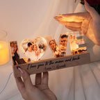 Personalized Couple Photo Collage Night Light, Custom Valentines Day Gift, Gift for Couple